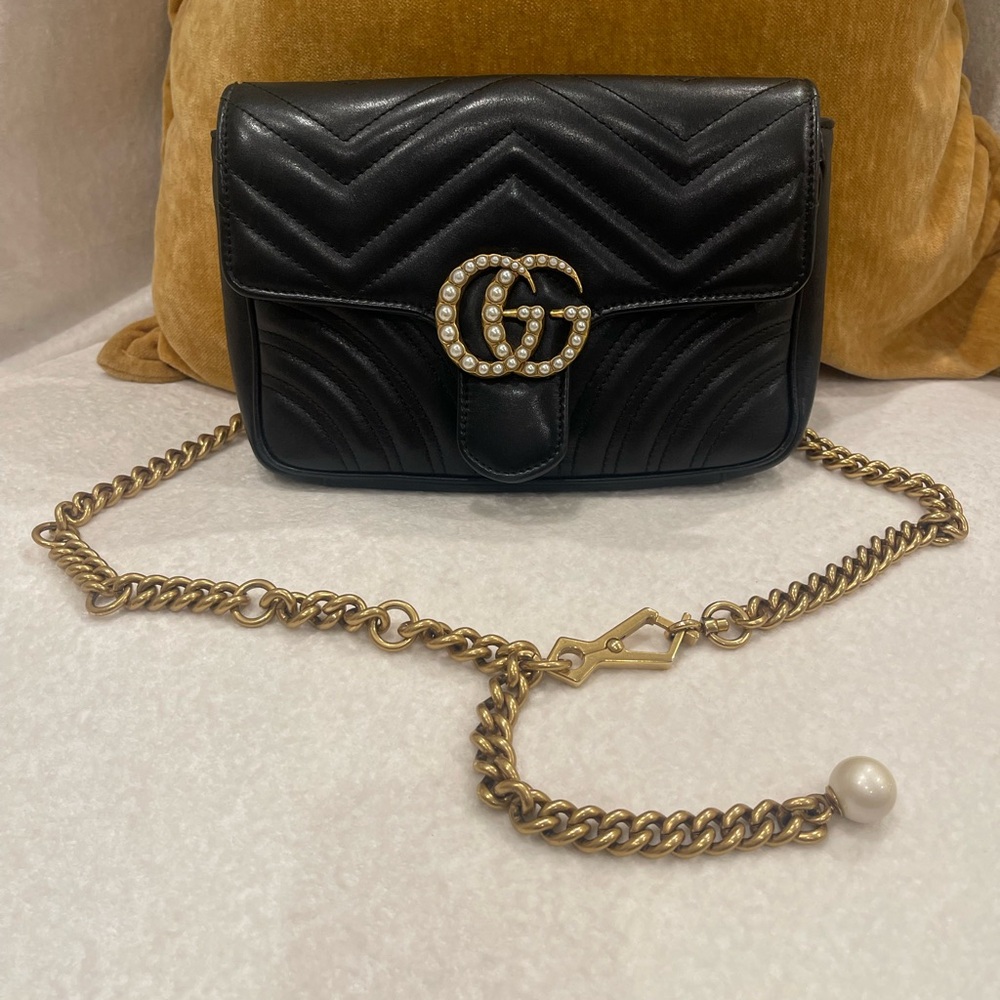 Gucci Pearl Marmont Belt Bag Fanny Pack
